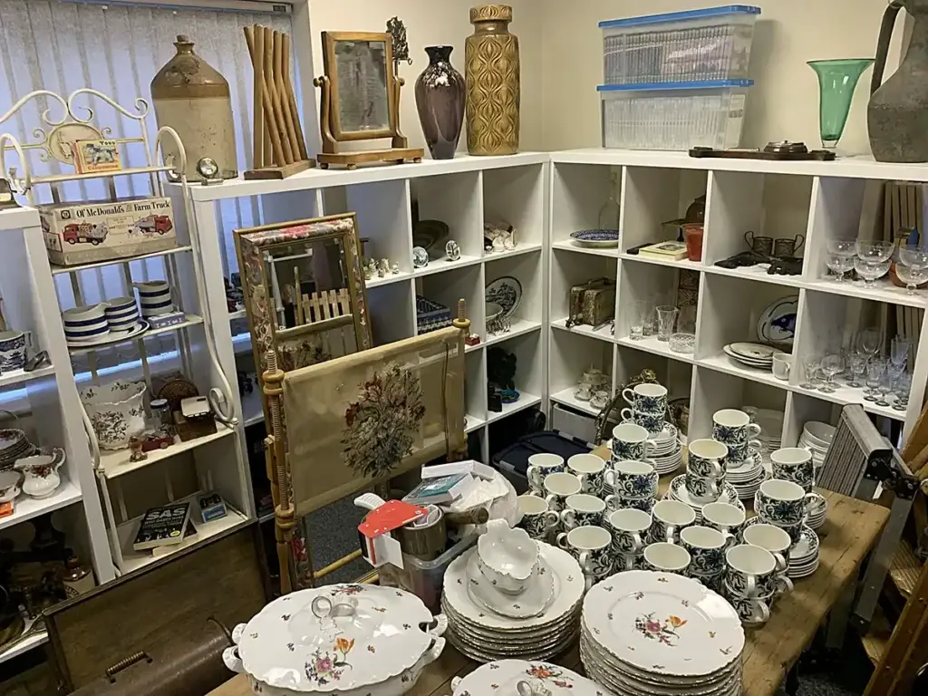 Ceramics and picture frames and Bric-a-brac