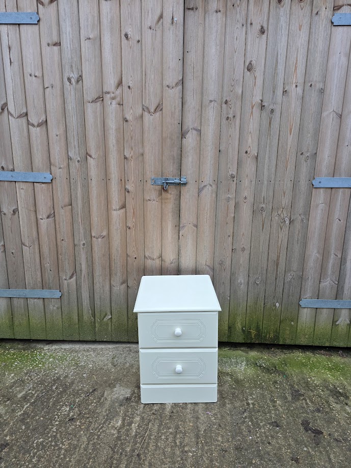 2 drawer bedside table