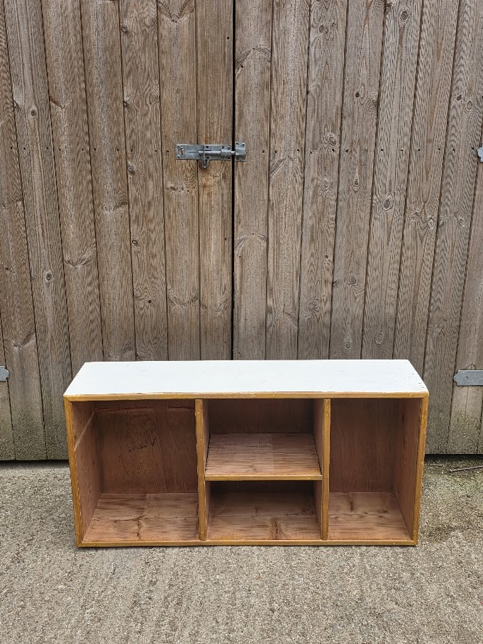 Homemade shelving unit