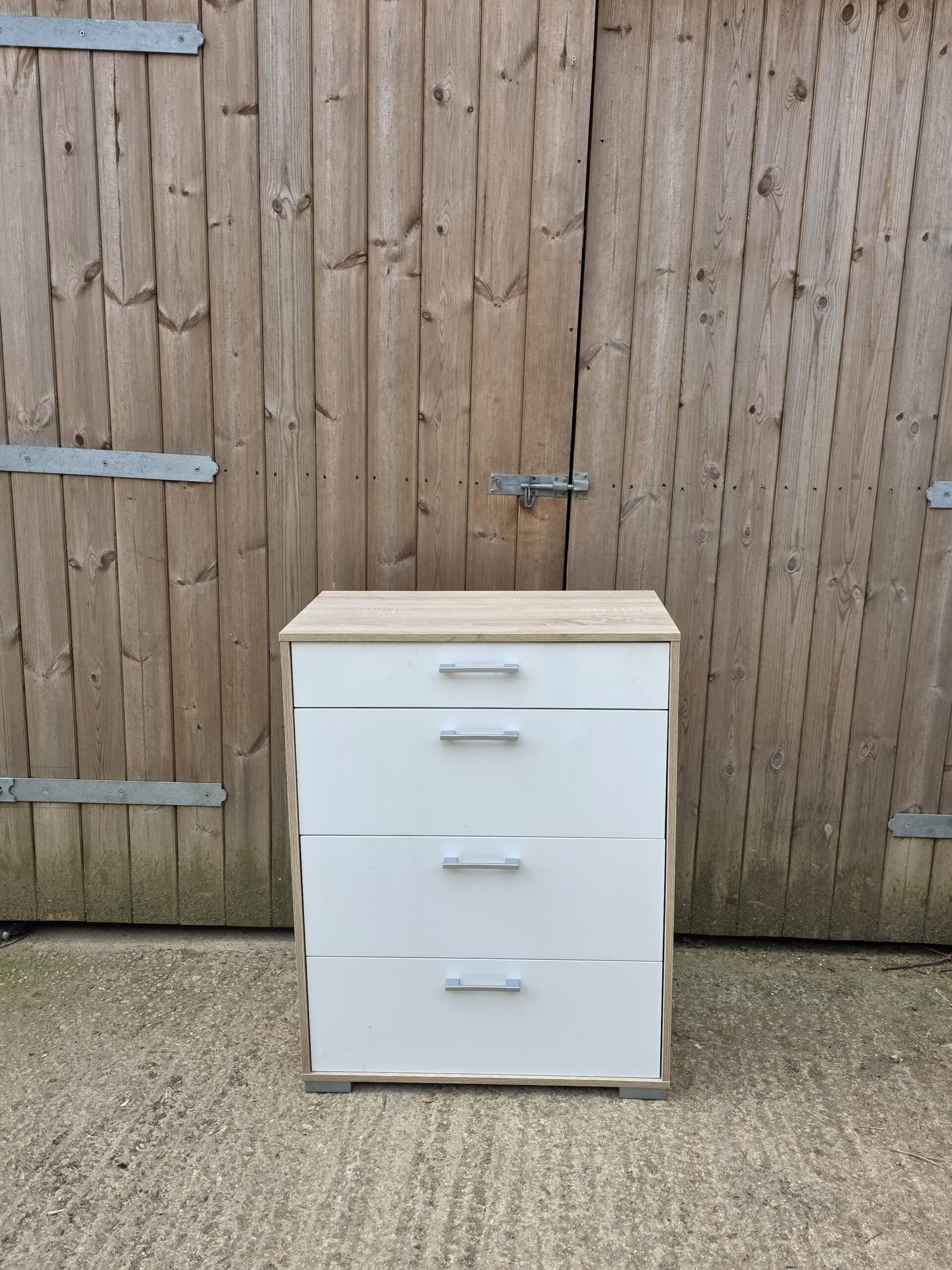 Two tone chest of drawers
