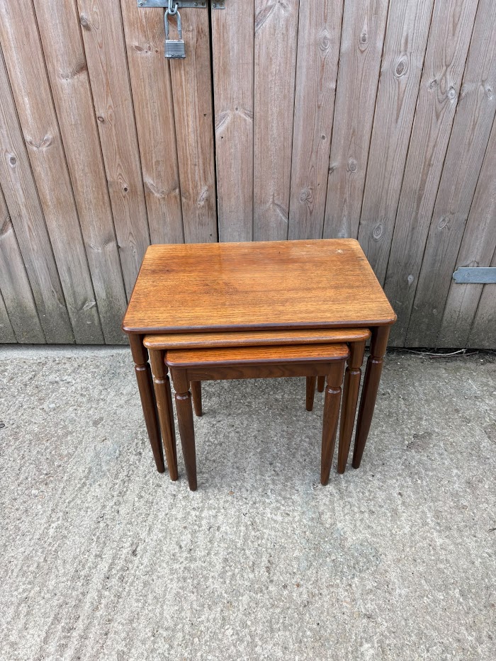 Mid-century nest of 3 tables